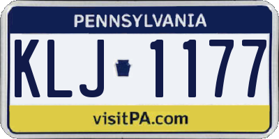 PA license plate KLJ1177