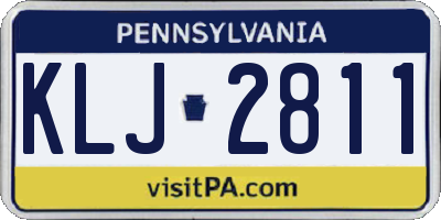 PA license plate KLJ2811