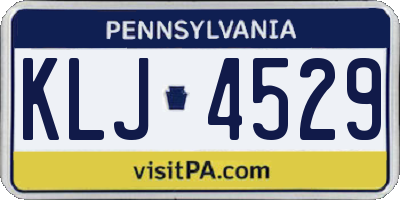 PA license plate KLJ4529