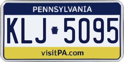 PA license plate KLJ5095