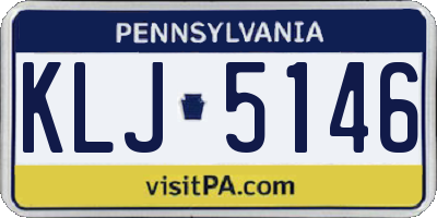 PA license plate KLJ5146