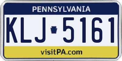 PA license plate KLJ5161