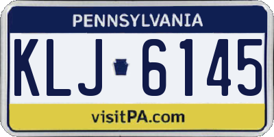 PA license plate KLJ6145