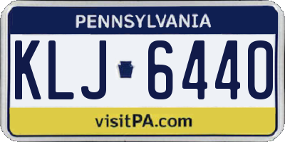 PA license plate KLJ6440