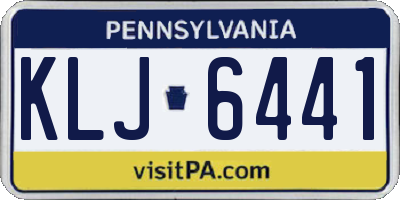 PA license plate KLJ6441