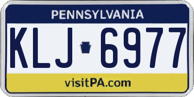 PA license plate KLJ6977