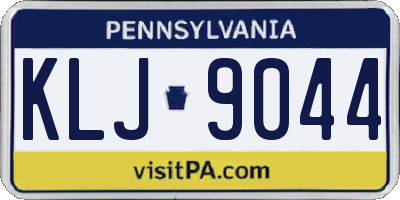 PA license plate KLJ9044