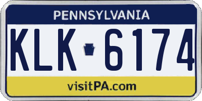 PA license plate KLK6174