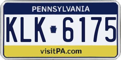 PA license plate KLK6175