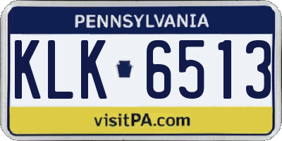 PA license plate KLK6513