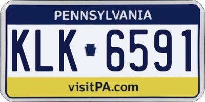 PA license plate KLK6591