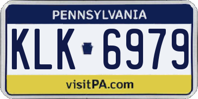 PA license plate KLK6979