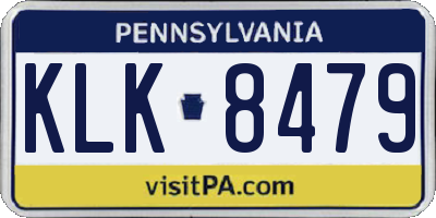 PA license plate KLK8479
