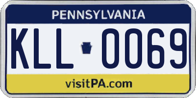 PA license plate KLL0069
