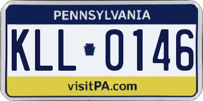 PA license plate KLL0146