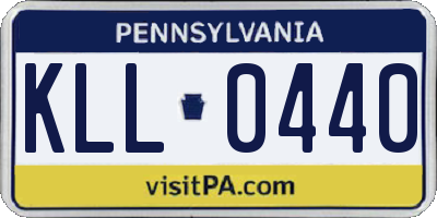 PA license plate KLL0440