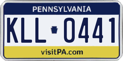 PA license plate KLL0441