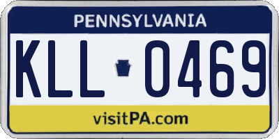 PA license plate KLL0469