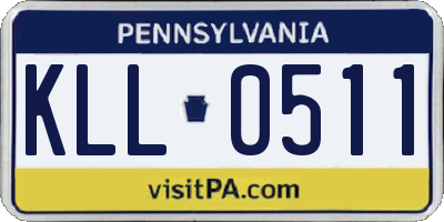 PA license plate KLL0511