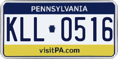 PA license plate KLL0516