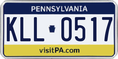 PA license plate KLL0517