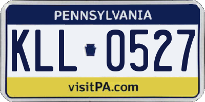 PA license plate KLL0527
