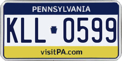 PA license plate KLL0599