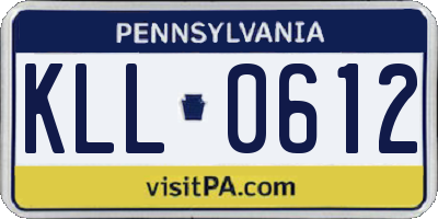 PA license plate KLL0612