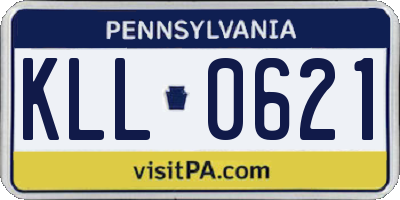 PA license plate KLL0621