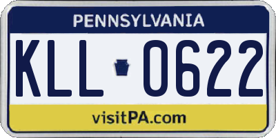 PA license plate KLL0622