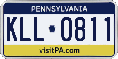 PA license plate KLL0811