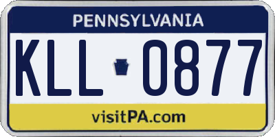 PA license plate KLL0877