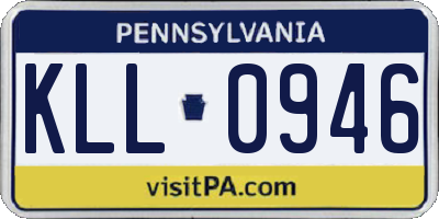 PA license plate KLL0946
