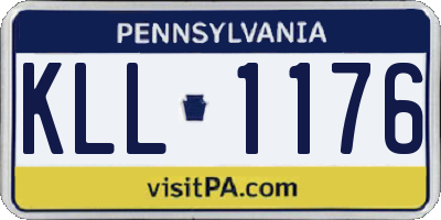 PA license plate KLL1176
