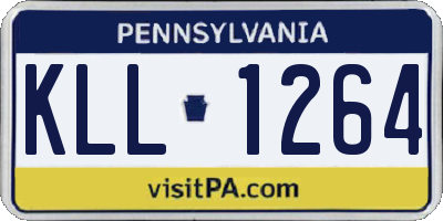 PA license plate KLL1264