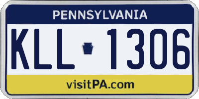 PA license plate KLL1306