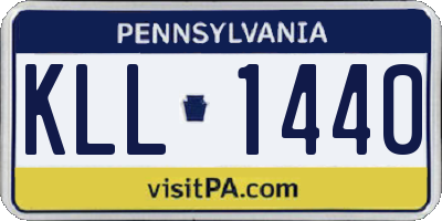 PA license plate KLL1440