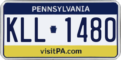 PA license plate KLL1480