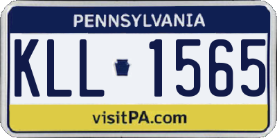 PA license plate KLL1565