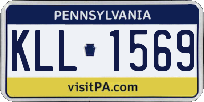 PA license plate KLL1569