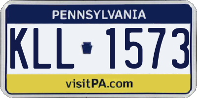 PA license plate KLL1573