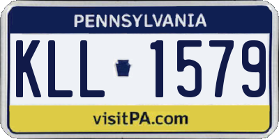PA license plate KLL1579