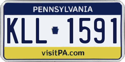 PA license plate KLL1591