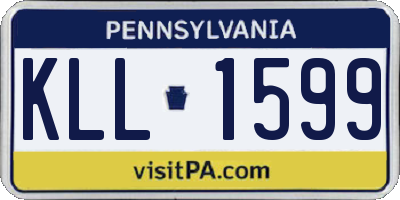PA license plate KLL1599