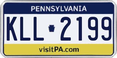 PA license plate KLL2199