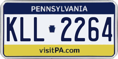 PA license plate KLL2264