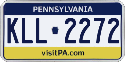 PA license plate KLL2272