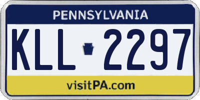 PA license plate KLL2297
