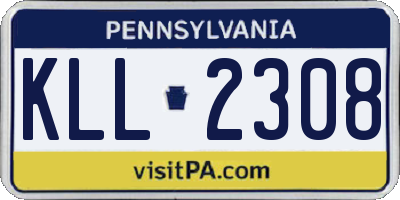PA license plate KLL2308