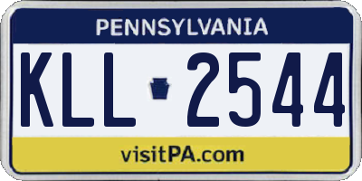 PA license plate KLL2544